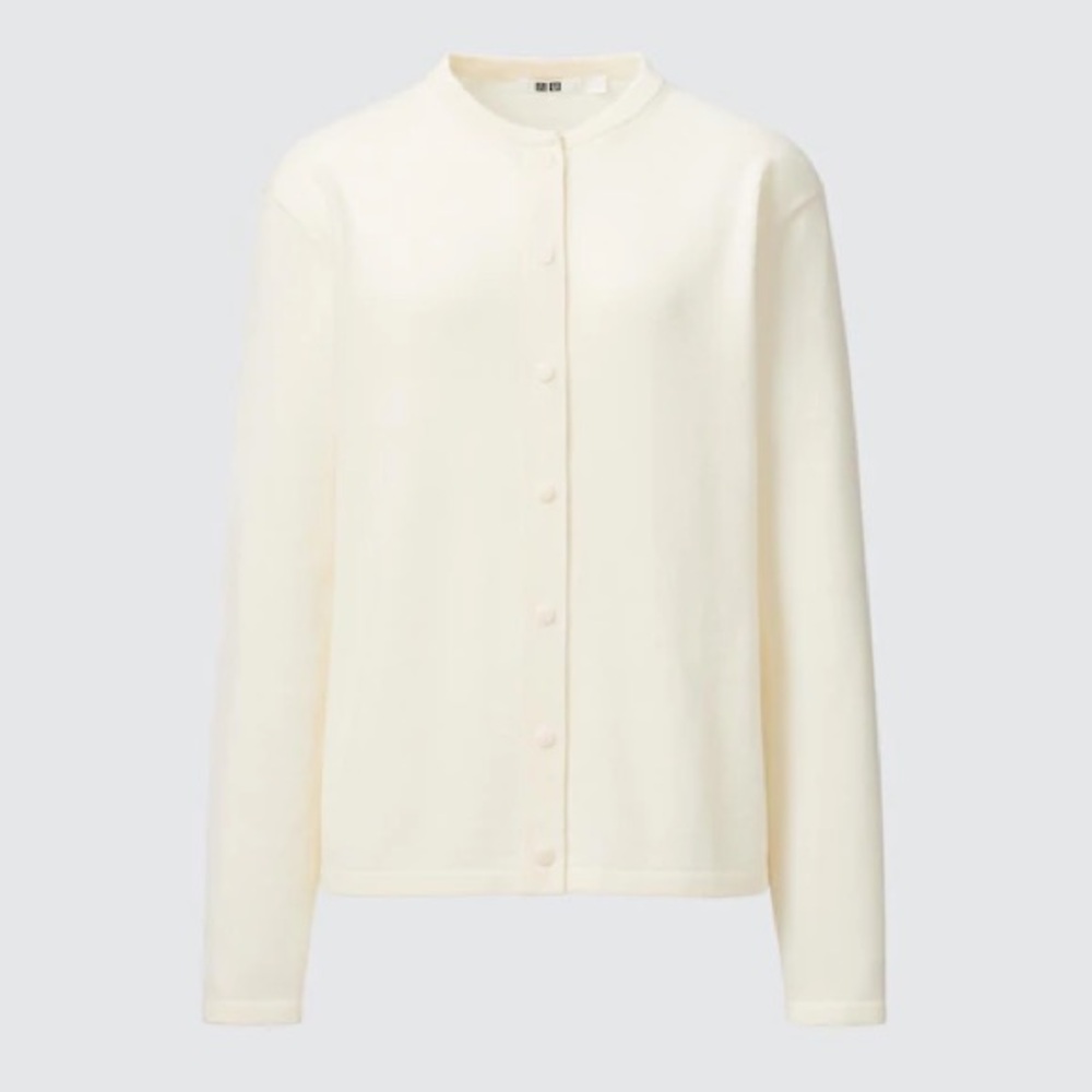 Uniqlo Women's Off-White Cardigan Sweater